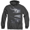 Power Rangers Black Zord Poster Heather Mens Hoodie Black Officially Licensed