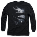 Power Rangers Black Zord Poster Mens Long Sleeve Shirt Black Officially Licensed