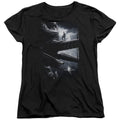 Power Rangers Black Zord Poster Womens T Shirt Black Officially Licensed