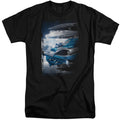 Power Rangers Blue Zord Poster Mens Tall T Shirt Black Officially Licensed