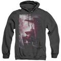 Power Rangers Pink Zord Poster Heather Mens Hoodie Black Officially Licensed