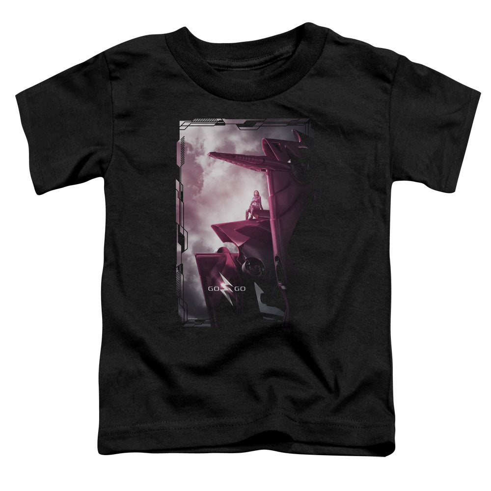 Power Rangers Pink Zord Poster Toddler Kids Youth T Shirt Black Officially Licensed