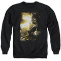 Power Rangers Yellow Zord Poster Mens Crewneck Sweatshirt Black Officially Licensed