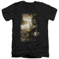 Power Rangers Yellow Zord Poster Mens Slim Fit V-Neck T Shirt Black Officially Licensed