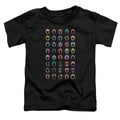 Power Rangers Visual Timeline Toddler Kids Youth T Shirt Black Officially Licensed
