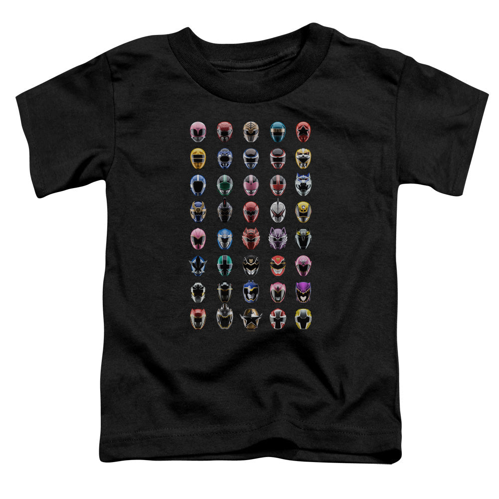 Power Rangers Visual Timeline Toddler Kids Youth T Shirt Black Officially Licensed