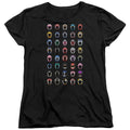 Power Rangers Visual Timeline Womens T Shirt Black Officially Licensed