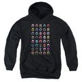 Power Rangers Visual Timeline Kids Youth Hoodie Black Officially Licensed
