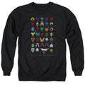 Power Rangers Villains Mens Crewneck Sweatshirt Black Officially Licensed