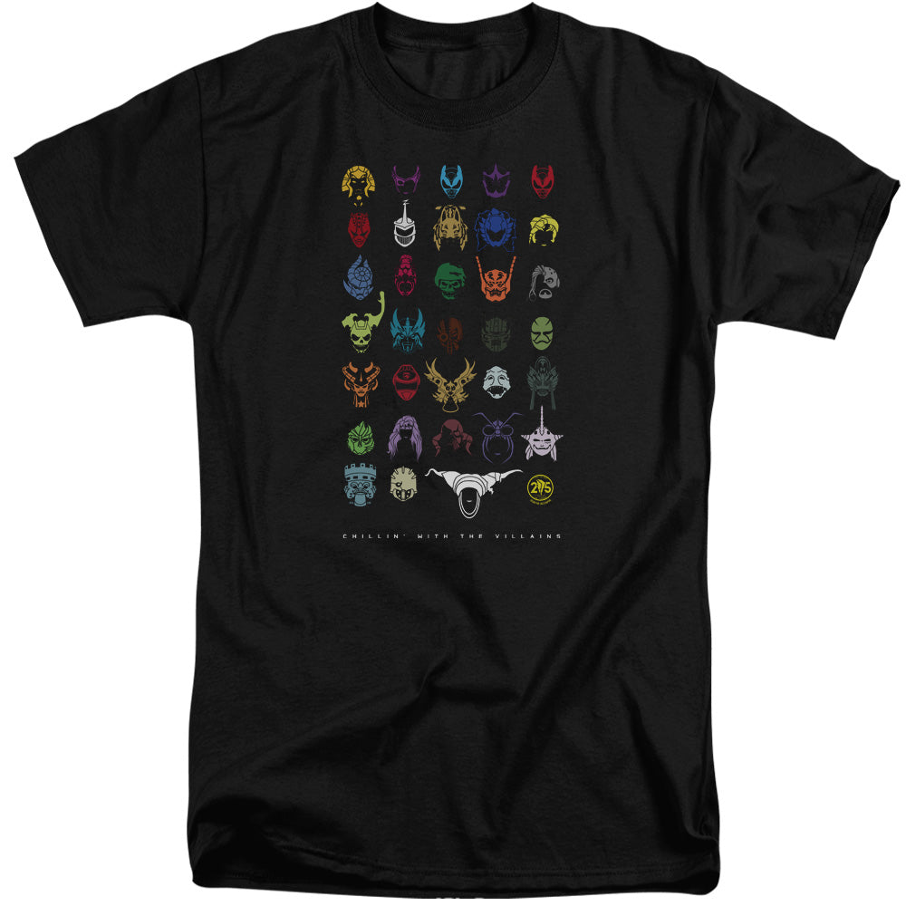 Power Rangers Villains Mens Tall T Shirt Black Officially Licensed