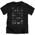 Power Rangers Villains Juvenile Kids Youth T Shirt Black Officially Licensed