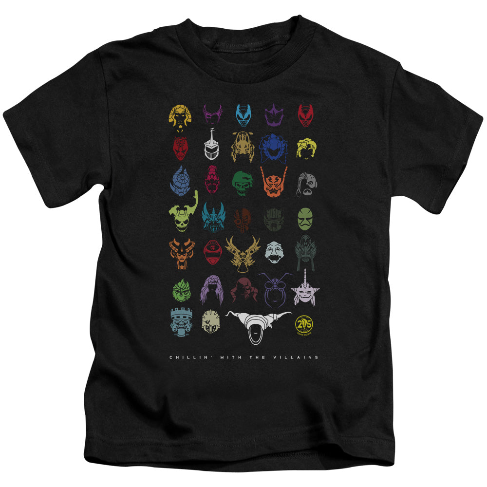 Power Rangers Villains Juvenile Kids Youth T Shirt Black Officially Licensed