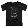 Power Rangers Villains Toddler Kids Youth T Shirt Black Officially Licensed