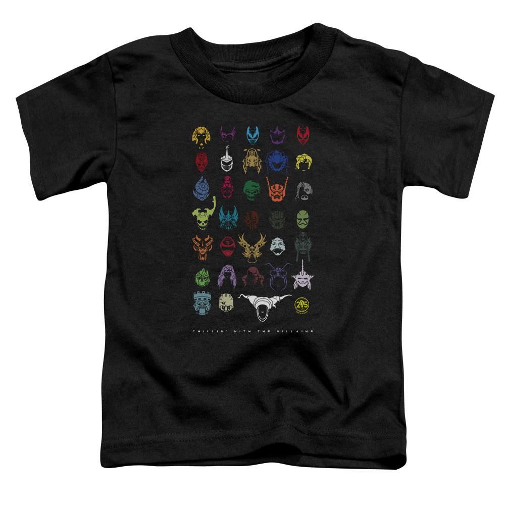 Power Rangers Villains Toddler Kids Youth T Shirt Black Officially Licensed