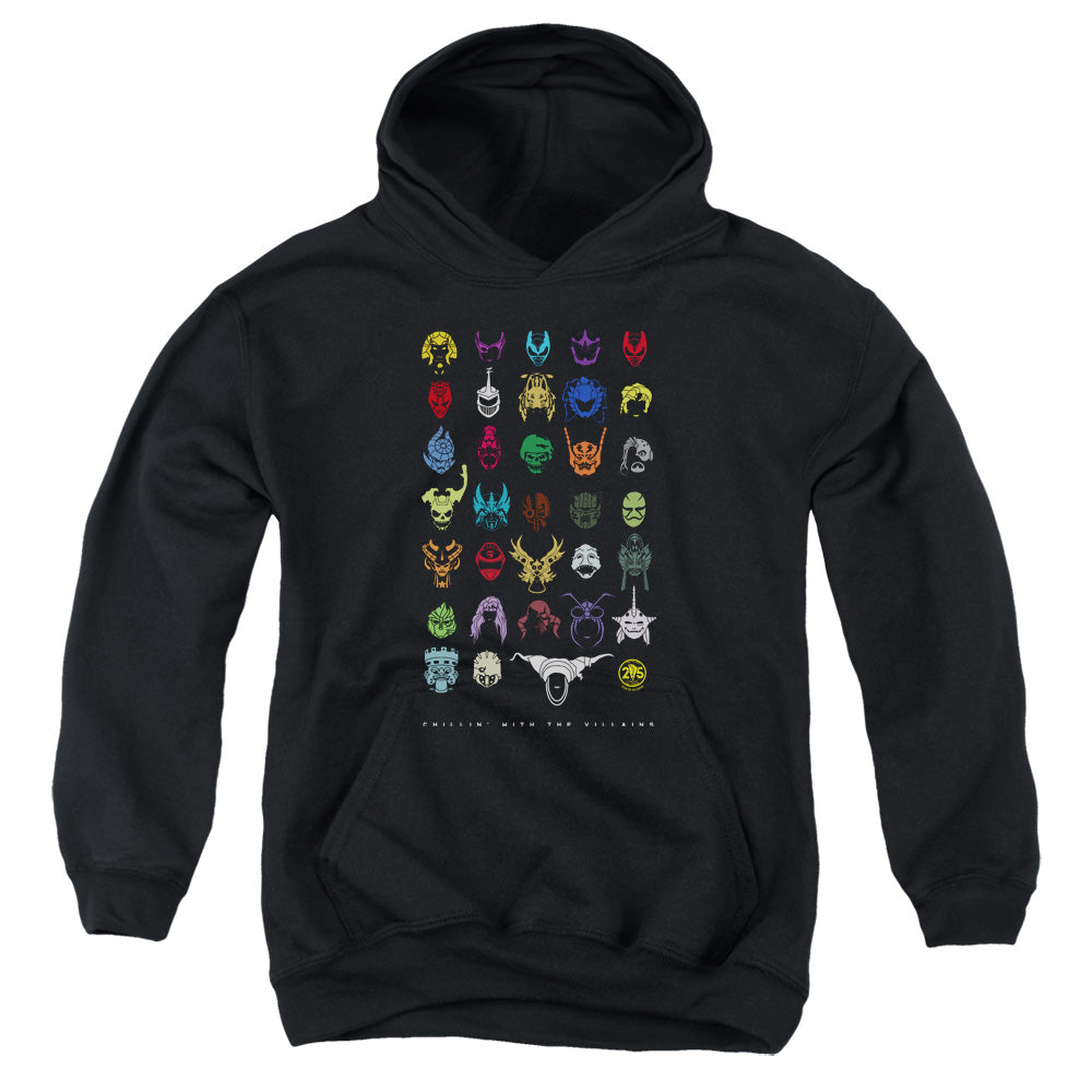 Power Rangers Villains Kids Youth Hoodie Black Officially Licensed