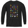 Power Rangers Villains Long Sleeve Kids Youth T Shirt Black Officially Licensed