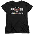 Power Rangers Megazord 25 Womens T Shirt Black Officially Licensed
