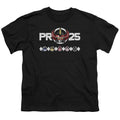 Power Rangers Megazord 25 Kids Youth T Shirt Black Officially Licensed