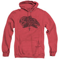 Power Rangers Red Heather Mens Hoodie Red Officially Licensed