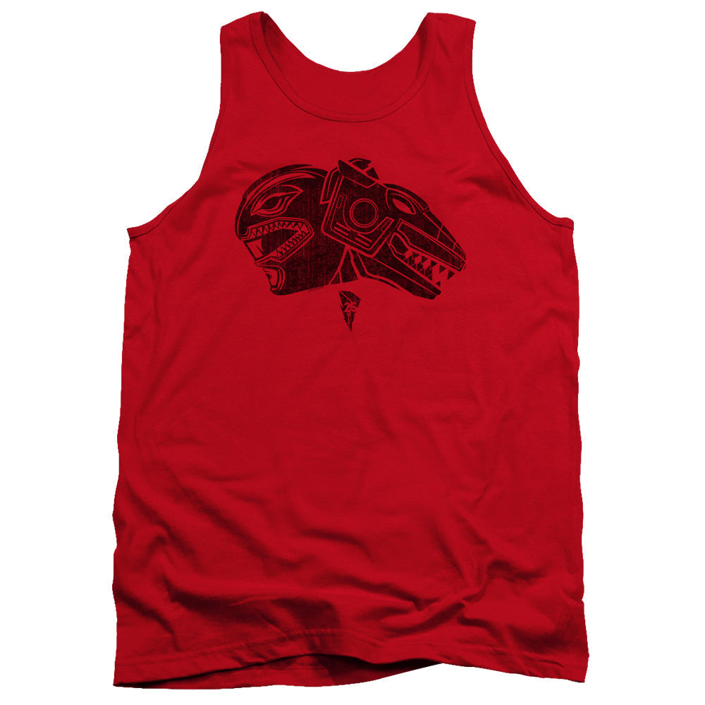 Power Rangers Red Mens Tank Top Shirt Red Officially Licensed