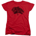 Power Rangers Red Womens T Shirt Red Officially Licensed