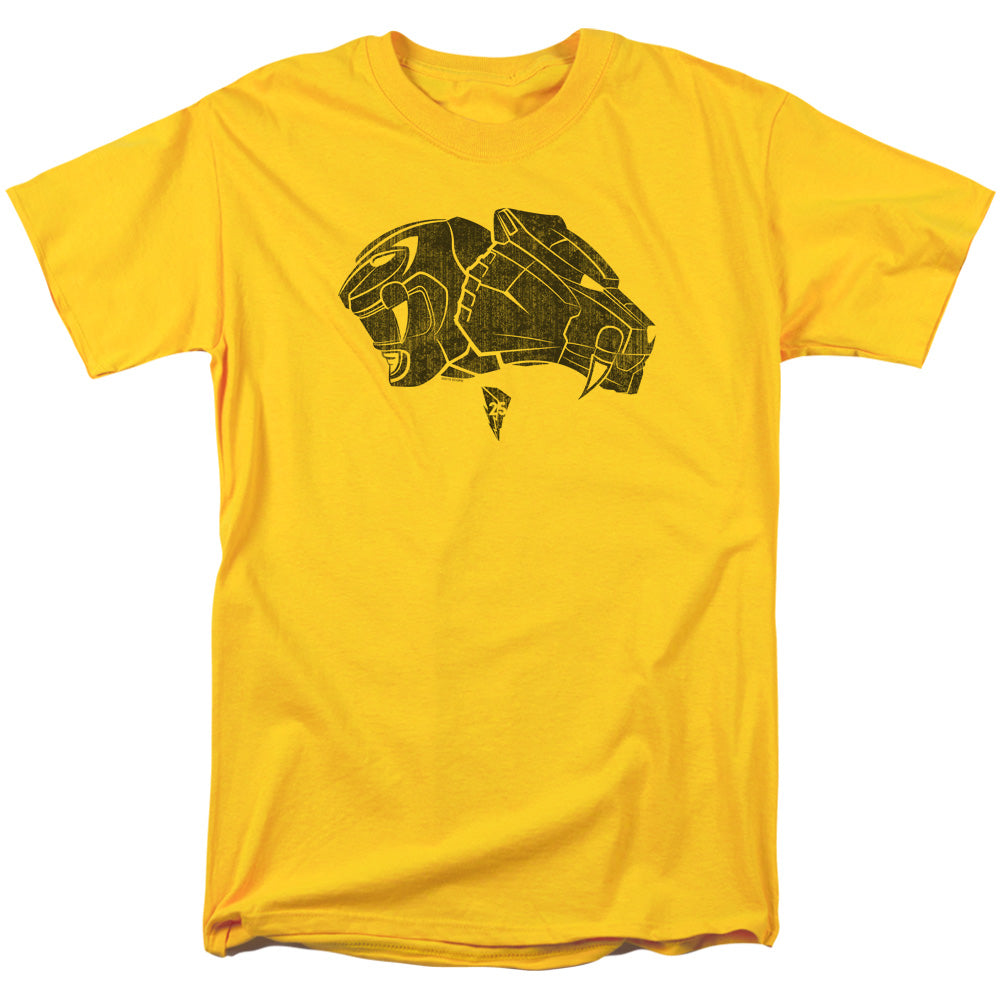 Power Rangers Yellow Mens T Shirt Yellow Officially Licensed