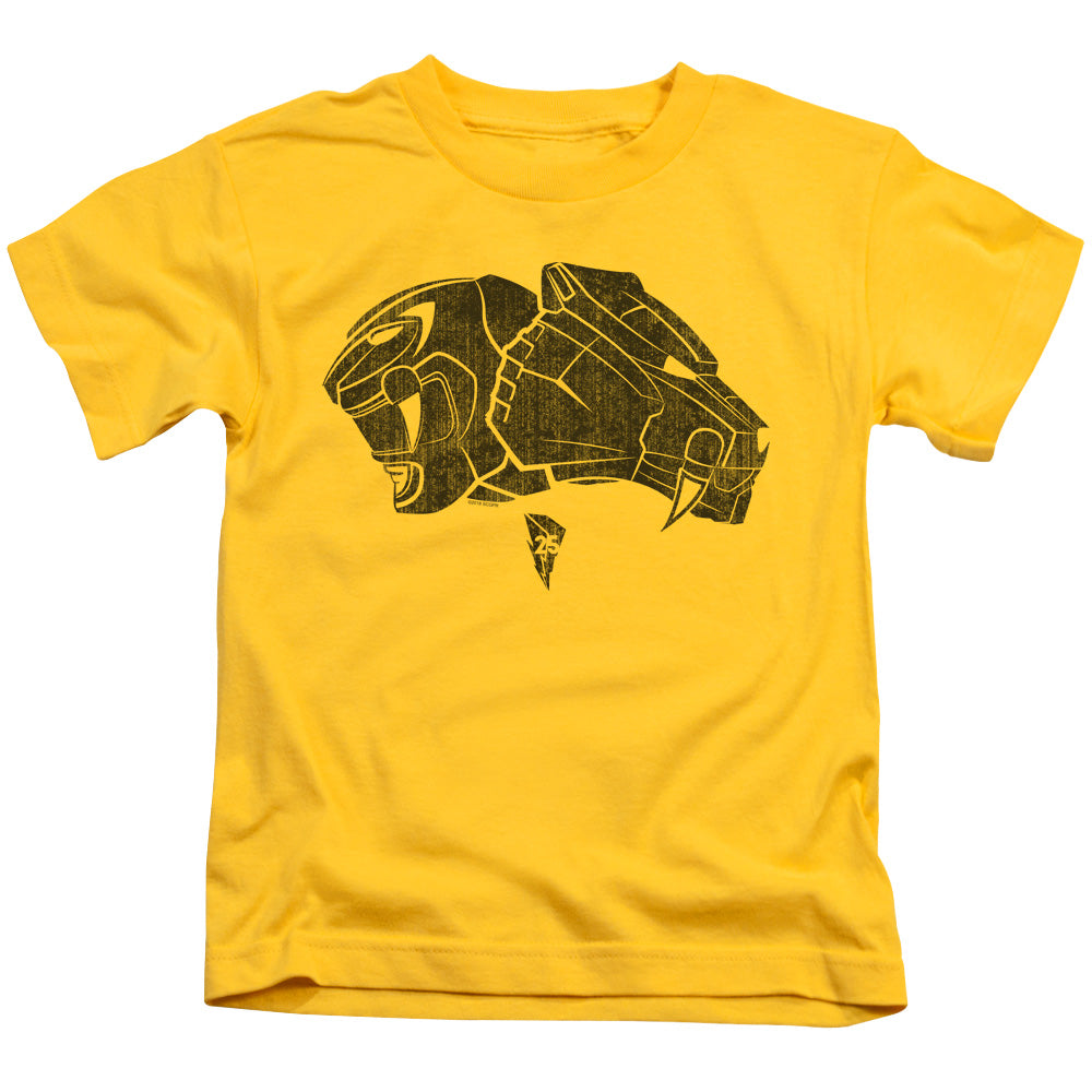 Power Rangers Yellow Juvenile Kids Youth T Shirt Yellow Officially Licensed