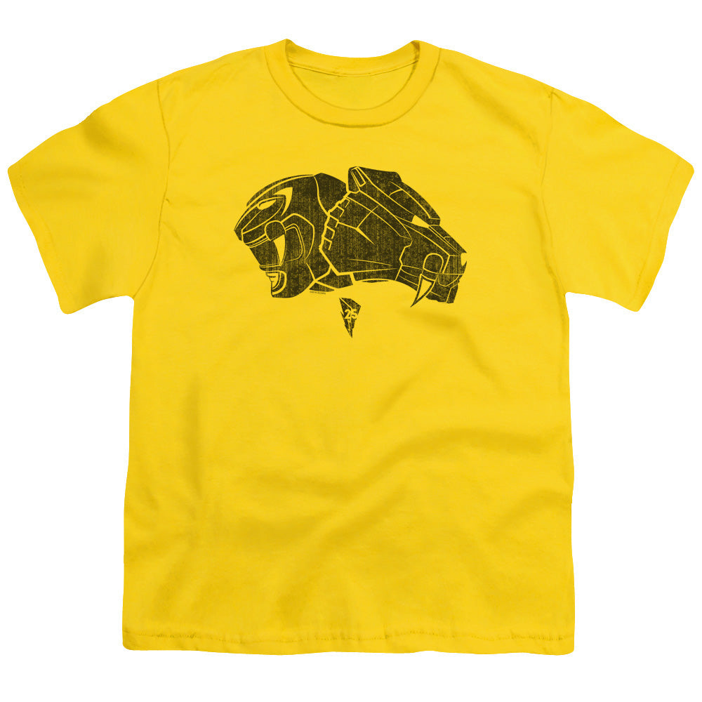 Power Rangers Yellow Kids Youth T Shirt Yellow Officially Licensed