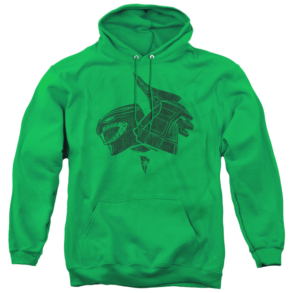 Power Rangers Green Mens Hoodie Kelly Green Officially Licensed