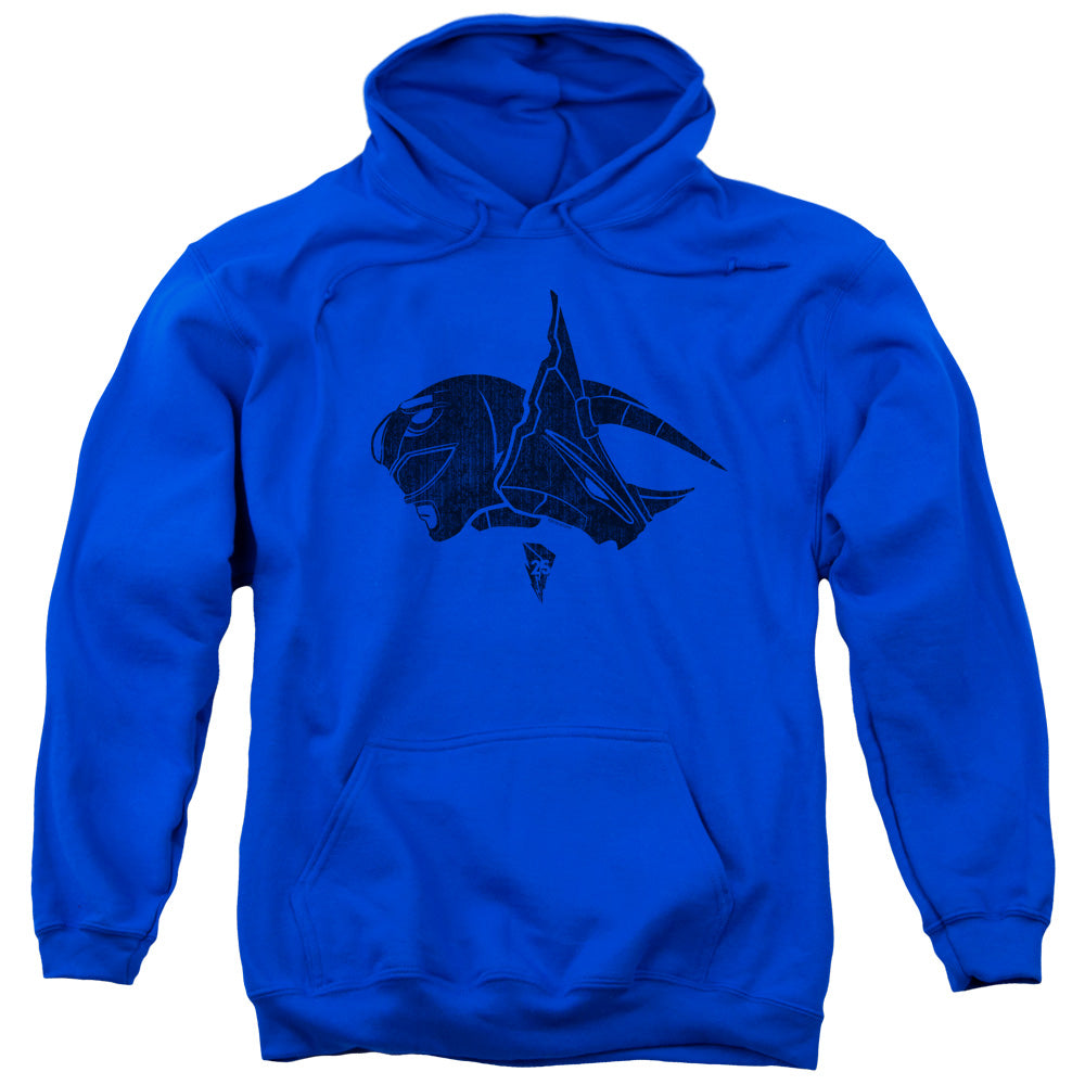 Power Rangers Blue Mens Hoodie Royal Blue Officially Licensed