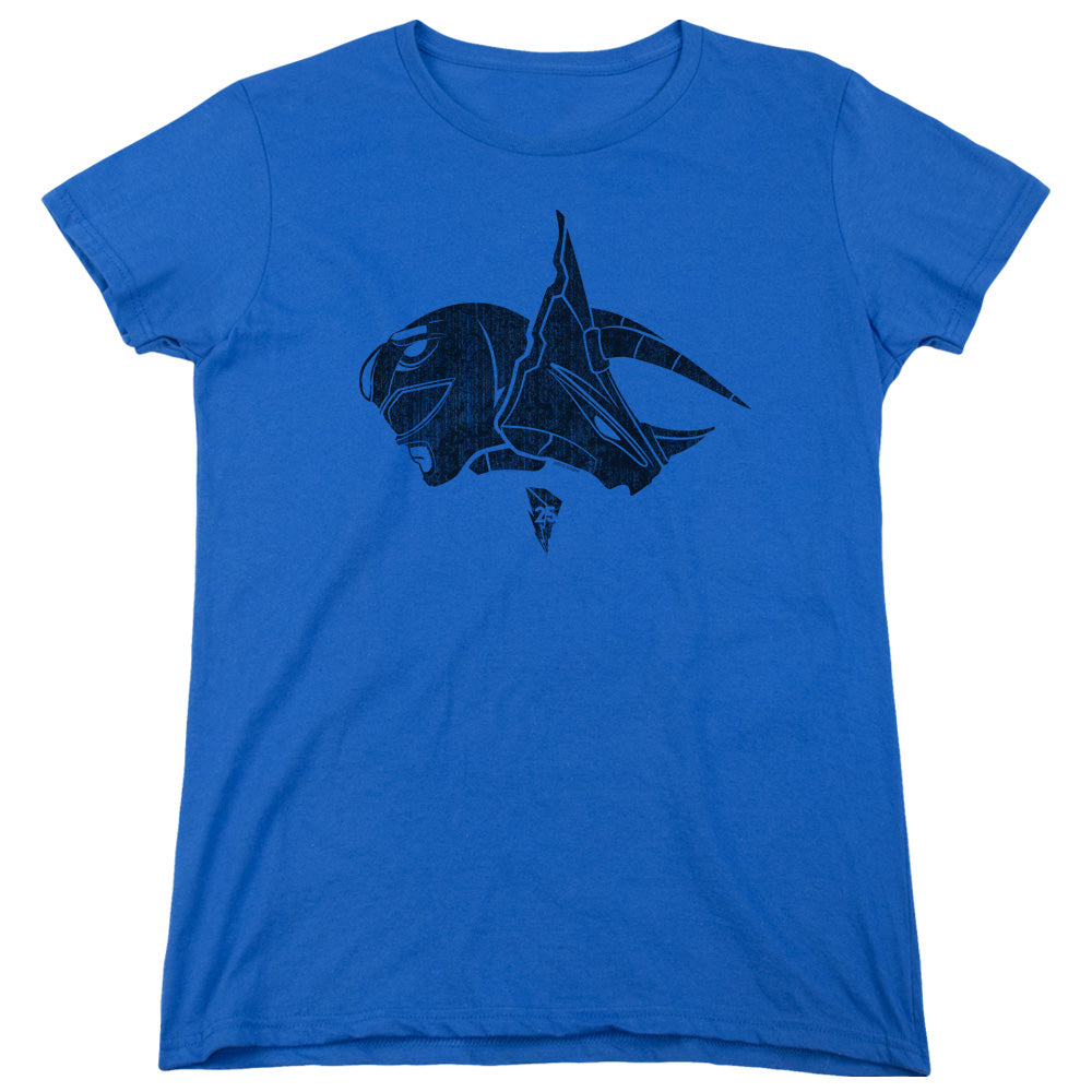 Power Rangers Blue Womens T Shirt Royal Blue Officially Licensed