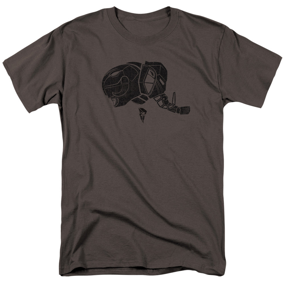 Power Rangers Black Mens T Shirt Charcoal Officially Licensed