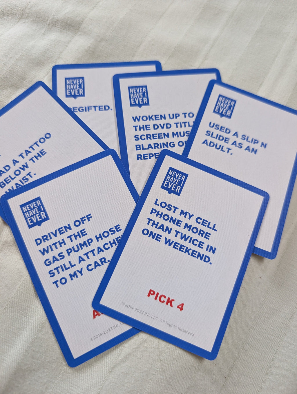 Never Have I Ever - The Game of Poor Life Decisions Brand NSFW