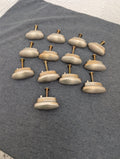 Brushed nickel drawer pulls - thirteen