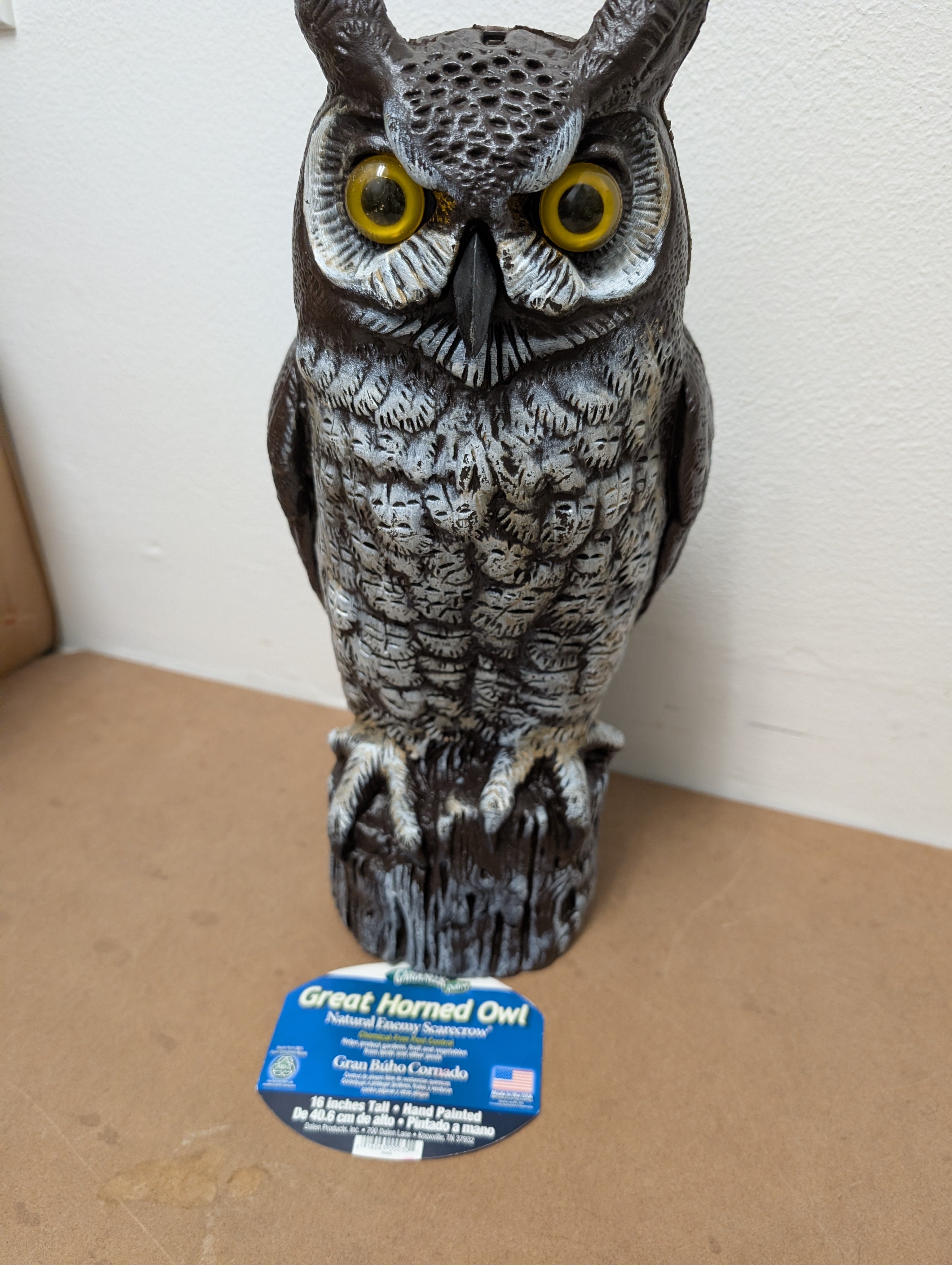 Great Horned Owl Nature's Enemy Scarecrow
