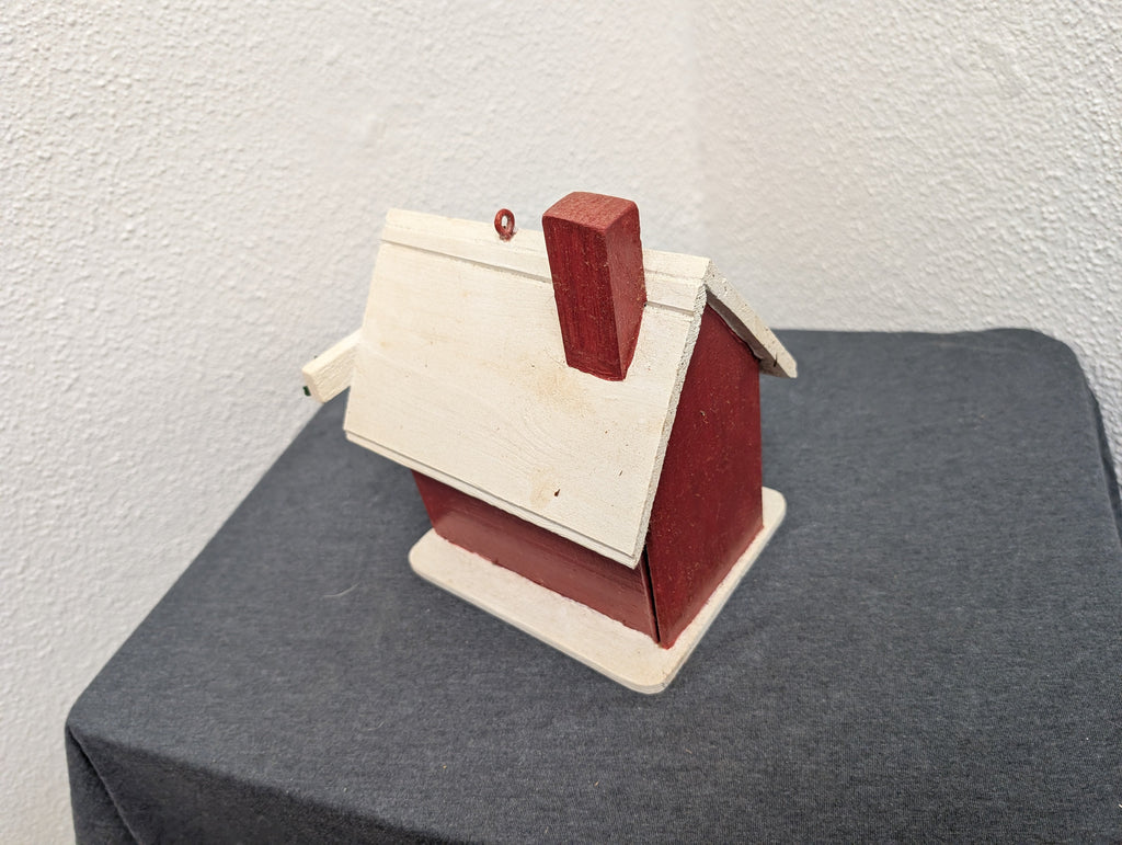 Vintage handcrafted North Pole birdhouse