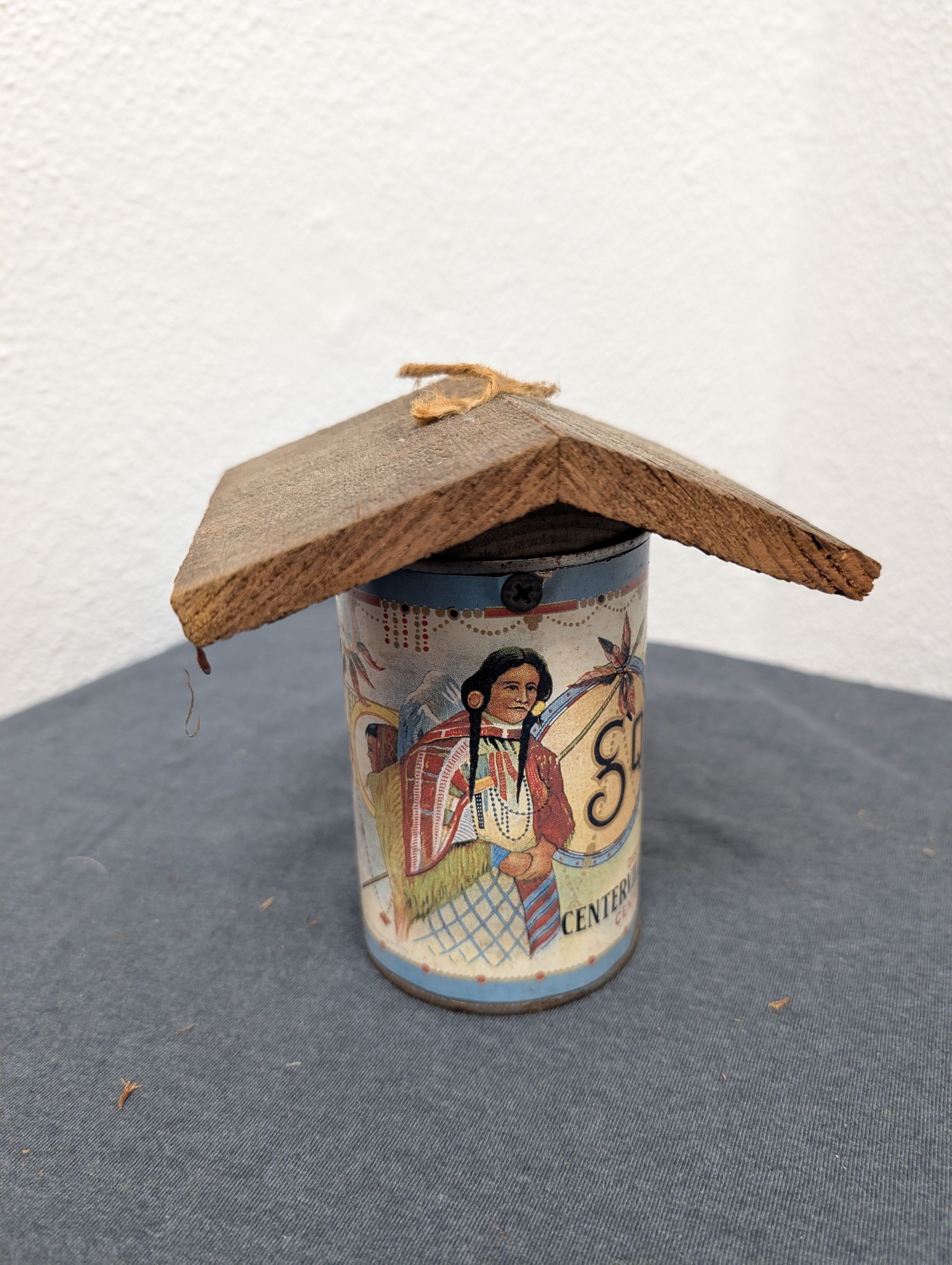 Vintage handcrafted Squaw Birdhouse