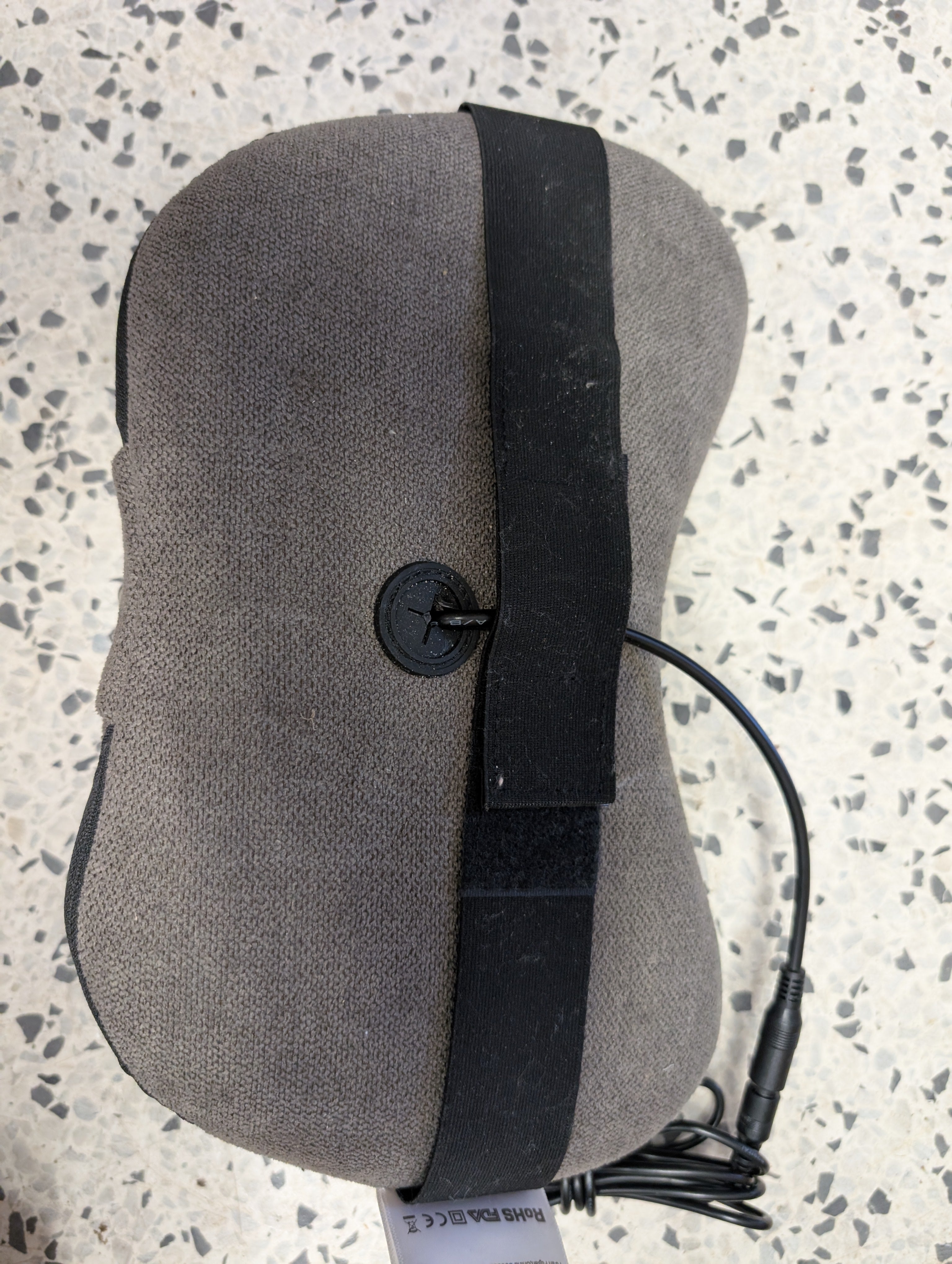 MASSAGER Heated Neck Back Pillow Papillon JH-016 Black Gray 3D Shiatsu