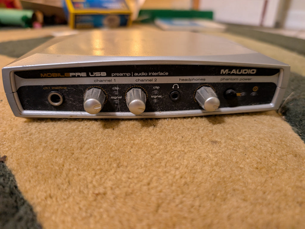 M-Audio Mobile Pre USB Preamp and Audio Interface 48v Phantom Power 200F V1.03