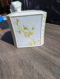 SIMPLY ORCHID ~ TISSUE BOX COVER  serene gray blue FLORAL ~ Charter Club