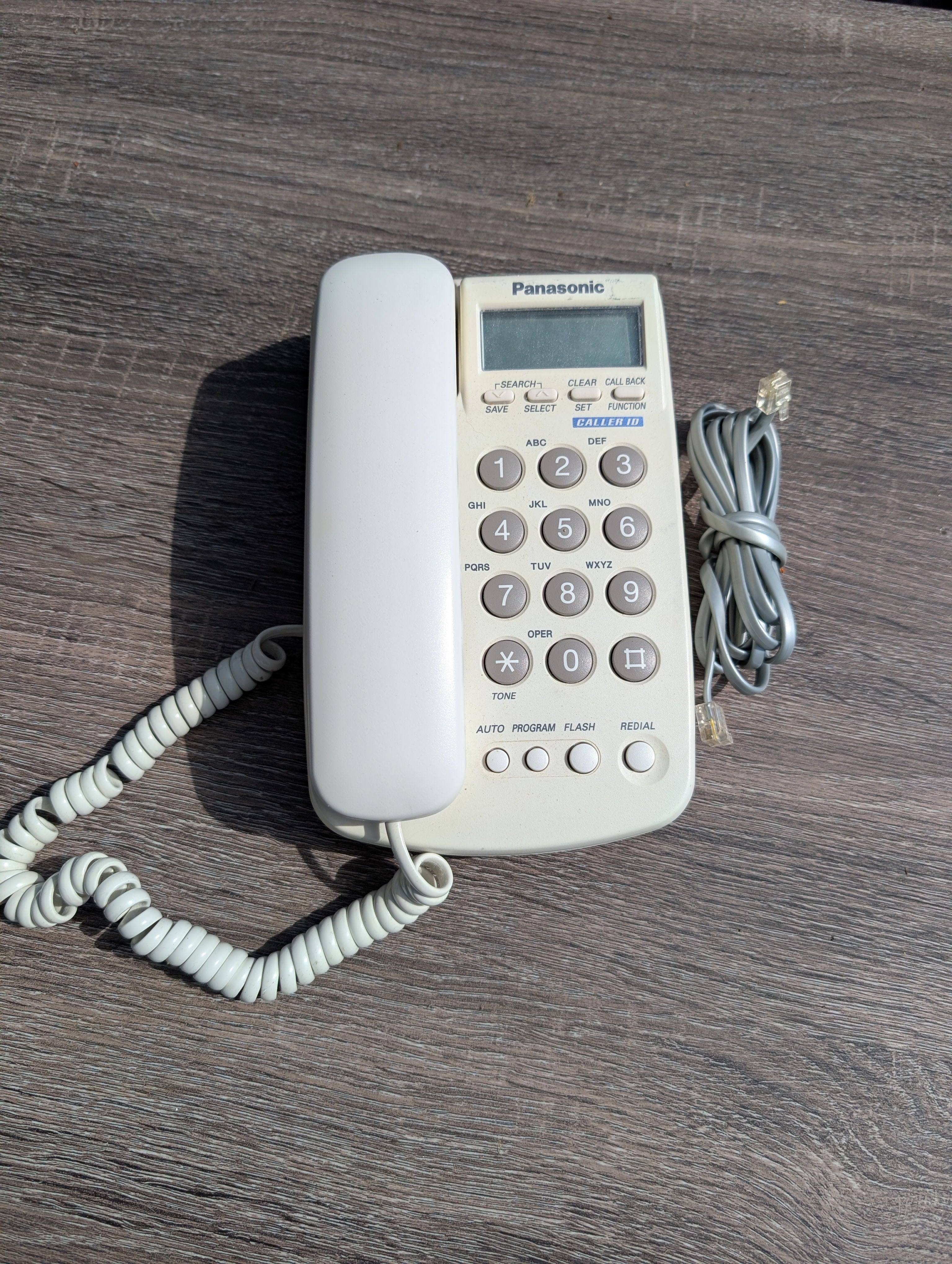 Panasonic KX-TSC7W White Corded Phone Caller ID  Speed Dial