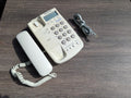 Panasonic KX-TSC7W White Corded Phone Caller ID  Speed Dial