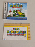Super Mario World: Super Mario Advance 2 Video game Instruction Booklet and insert Gameboy Advance
