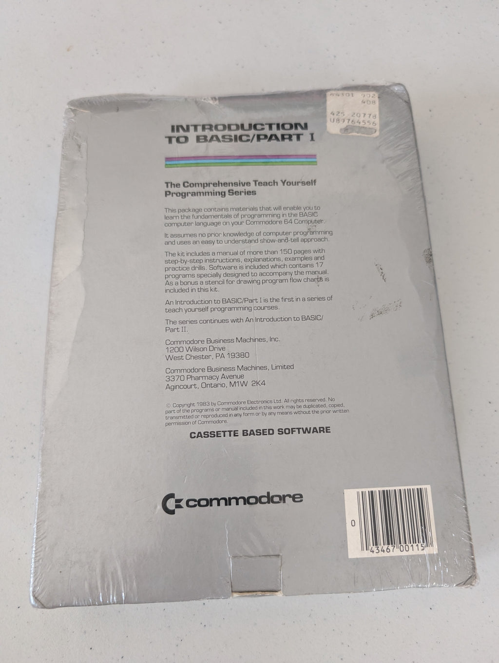 Introduction To Basic/Part 1 Commodore 64 - NEW