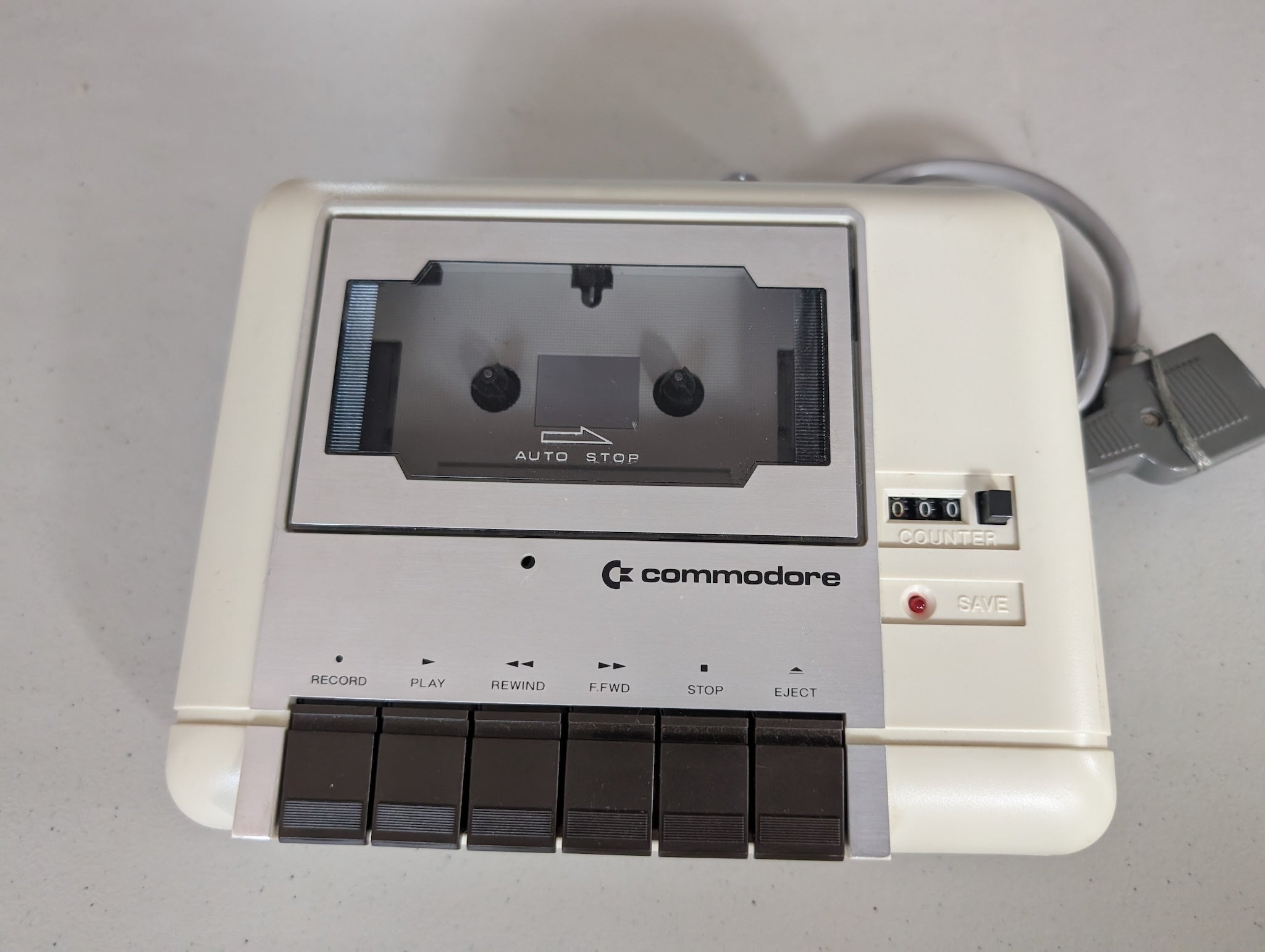 Commodore Computer C2N Datasette Unit Model 1530 Cassette
