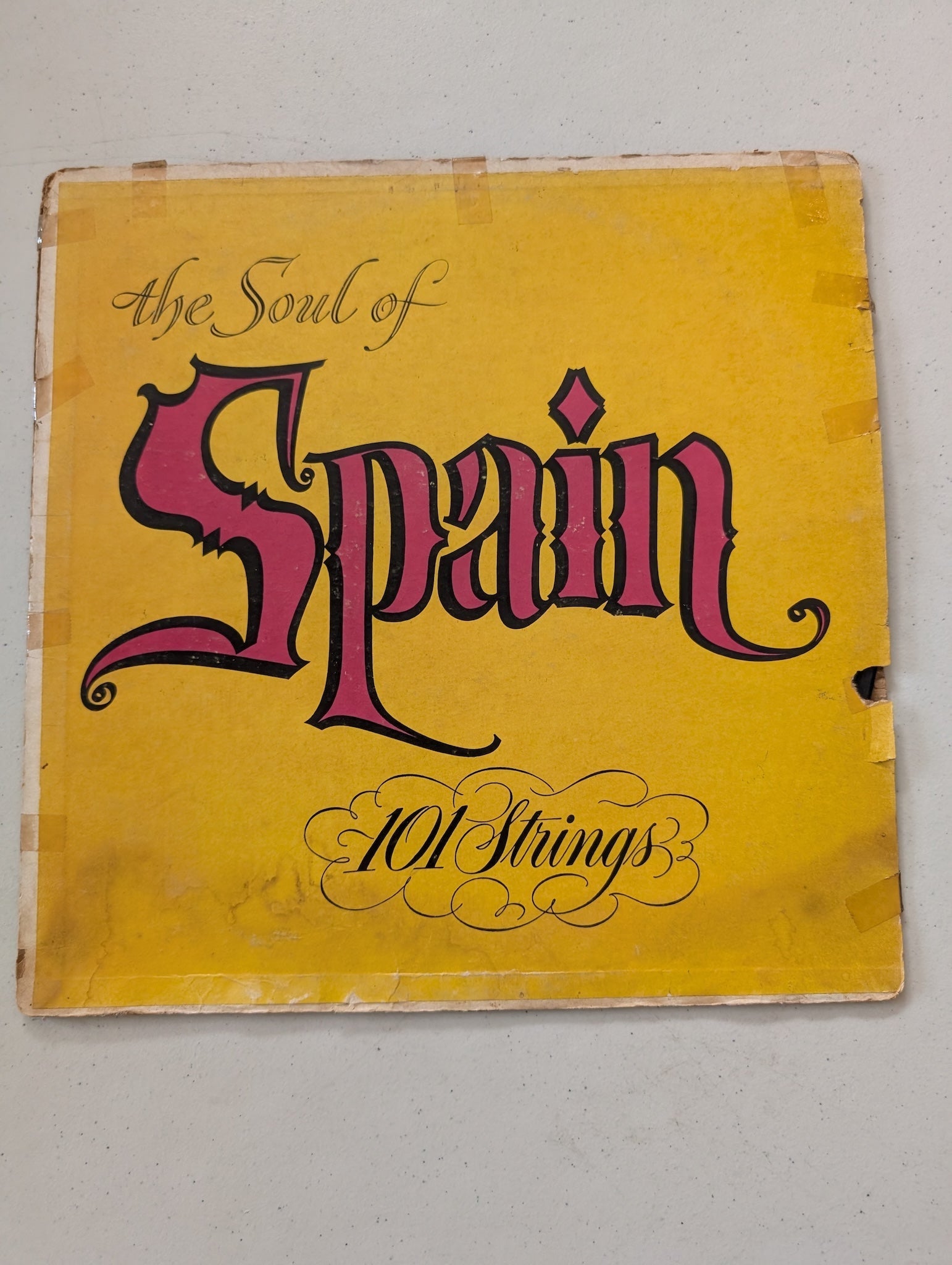 101 Strings The Soul of Spain   Record Album Vinyl LP (Vintage Album Cover Only)