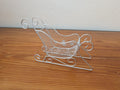 Wire Frame Sleigh from Unknown -  Holiday Decor (Metal Tabletop Decor / Candy Dish, Modern, Minimalist, Glam, Silver)
