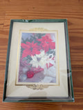 Poinsettia Christmas Cards from Unknown -  Stationery (Paper, Ink Greeting Cards, Traditional, Cream, Red, White, Gold)