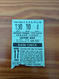 1980 Detroit Tigers Ticket Stub from Detroit Tigers - 1980 Collectibles / Ephemera (Paper Ticket Stub, Sports Memorabilia, Vintage, Green)