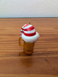 Santa Hat Beer Mug Ornament from Unknown -  Ornaments (Resin or Plastic Ornament, Novelty, Yellow, White, Red)